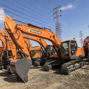 Mejor Precio, Alto Rendimiento, Excavadora de Orugas Develon DX220LCA de 22 Toneladas, Potente y Confiable Máquina para Movimiento de Tierras, Naranja, Corea - Product Image 1