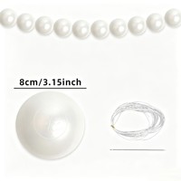 Pendentif en perles pour anniversaire et mariage, guirlande de perles nacrées, ornement suspendu pour la Saint-Valentin et les mariages