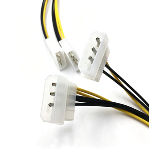 <span class=keywords><strong>สาย</strong></span>อะแดปเตอร์แปลงไฟ GPU แบบ Dual 4 <span class=keywords><strong>Pin</strong></span> Molex เป็น <span class=keywords><strong>8</strong></span> <span class=keywords><strong>Pin</strong></span> PCIe สำหรับ<span class=keywords><strong>การ์ด</strong></span><span class=keywords><strong>จอ</strong></span> - Product Image 4