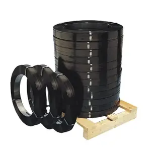 Hot Selling Anti-corrosion Black paint Steel Strapping carbon steel band strapping tools