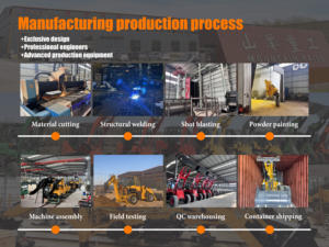 מלגזת שטח דיזל 4x4 להרמת משאות חקלאית, מלגזה <span class=keywords><strong>4</strong></span> טון 4WD למשאיות שטח קשה - Product Image 6