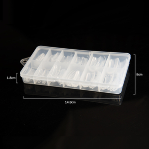 Misscheering 120 pièces Capsules d'extension d'ongles artificiels en acrylique français, demi-couverture, forme longue canard, pour extension d'ongles et faux ongles - Product Image 5