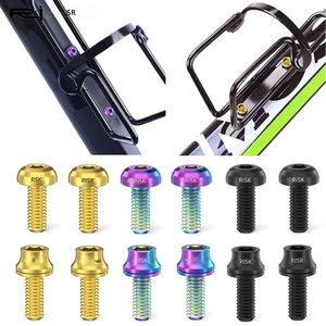2 adet Risk M5x12mm Titanyum Alaşımlı Bisiklet Su Şişesi Kafesi Sabitleme Cıvataları ve Vidaları <span class=keywords><strong>MTB</strong></span>/Yol Bisikletleri-Çok renkli - Product Image 1