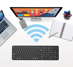 <span class=keywords><strong>Teclado</strong></span> Inalámbrico BT de Doble Canal para Oficina, Versión Portátil con Batería, Estructura de Tijera de 111 Teclas, <span class=keywords><strong>Teclado</strong></span> Ultrafino - Product Image 4