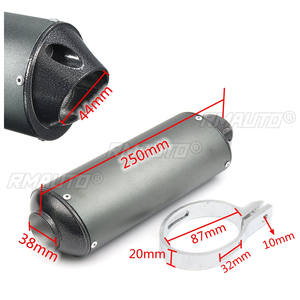 Pot d'échappement de moto de 38 mm avec collier de fixation pour moto tout-terrain de 125 cc, 150 cc, 160 cc, ATV pour Honda, Yamaha, Kawasaki - Product Image 6