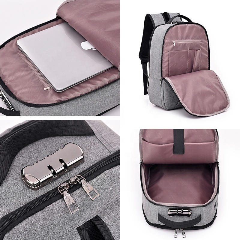 Imperméable à l'eau Voyage Ordinateur Portable Sac À Dos Anti-Vol Durable Ordinateurs Portables Sac À Dos avec Port De Chargement USB