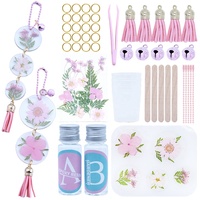 Meilleures ventes de carillon éolien pendentif ornement ensemble de bricolage Kit de moules en résine époxy avec fleurs séchées