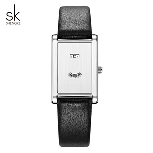 Reloj de Cuarzo con Diseño Minimalista y Esfera Inusual, Correa de Cuero Genuino y Acero Inoxidable - Product Image 6