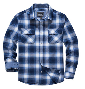 Chemises à manches longues en flanelle à <span class=keywords><strong>carreaux</strong></span> pour hommes, coupe décontractée, boutonnée, à <span class=keywords><strong>carreaux</strong></span> de buffle avec poches, noir <span class=keywords><strong>et</strong></span> <span class=keywords><strong>blanc</strong></span> - Product Image 4