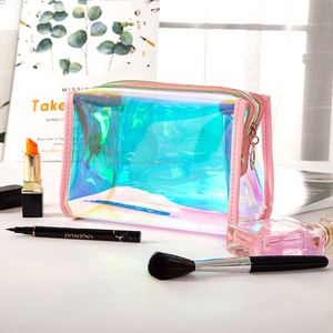 Bolsa de Maquillaje Transparente con Cierre de TPU, Bolsa para Lápiz Labial, Organizador de Artículos de Aseo, Bolsa de Cosméticos Transparente para Viaje - Product Image 4