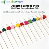 Vente en gros de pics alimentaires jetables en bambou 100% originaux, pics décoratifs en bambou, achat en un seul endroit