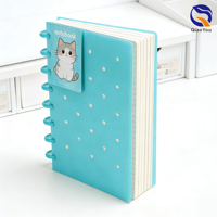 Carnet de notes A4 personnalisé avec impression d'images mignonnes, reliure spirale, pour étudiants