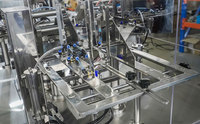 Machine de remplissage et de scellage automatique de sachets préformés RZ8-240E avec commande PLC pour l'emballage de produits alimentaires, chimiques, liquides, poudres et granulés