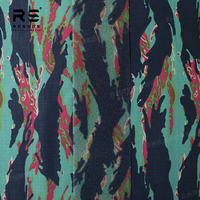 Ruban en nylon élastique imprimé camouflage rayé Miami, ruban en boucle solide de 4 pouces, matériau en boucle pour équipements tactiques avec IRR Ronsontex