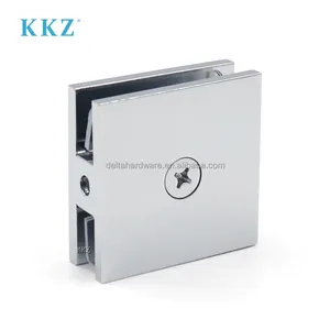 Soporte de Esquina CRL SGC186 Cuadrado de Latón Cromado <span class=keywords><strong>para</strong></span> Puerta de <span class=keywords><strong>Ducha</strong></span>, Abrazadera Fija de 90 Grados de Pared a <span class=keywords><strong>Vidrio</strong></span> - Product Image 1