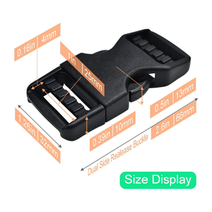 Khóa Khóa Tháo Nhanh Khóa Kẹp Không May Điều Chỉnh Được Kép Thay Thế Bằng Nhựa Chịu Lực Nặng Cho Dây Đai Vải Nylon - Product Image 2