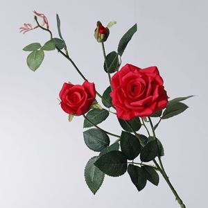 Bouquet de roses artificielles Dream Castle, fleurs en soie, longueur 64 cm, pour décoration de maison et de mariage - Product Image 4