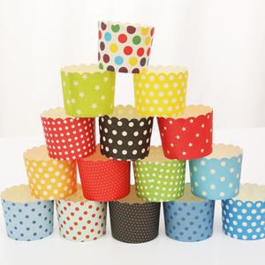 Disposable Oven-safe Large Paper Baking Cups Muffin Cups For Baking Cupcake