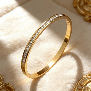 12 Style TRENDY Jewelry for Your <strong>Love</strong> Fashion <strong>Bangle</strong> 18K Gold Plated Bracelet Stainless Steel Classic Bracelet - Product Image 4