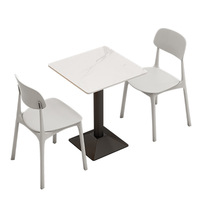 Restaurant de restauration rapide commercial Table à manger ensemble de chaises société employé cafétéria restauration Snack nouilles boutique Combo pour l'école