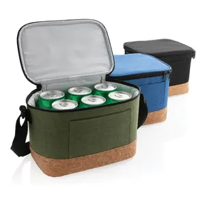 Cork two tone <b>cooler</b> <b>bag</b> sustainable merchandising - Product Image 3