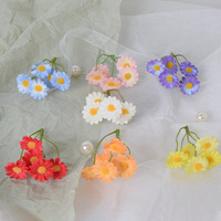 Petite fleur de marguerite artificielle en soie, type camomille, pour épingles à cheveux, chapeaux en herbe, couronnes, accessoires DIY faits main, style Hanfu sauvage