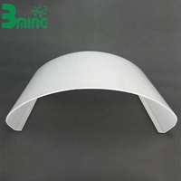 Diffuseur de lumière LED grand format Baoming, couvercle de luminaire linéaire, profilés PC extrudés, écologiques, garantie 5 ans, style asiatique moderne