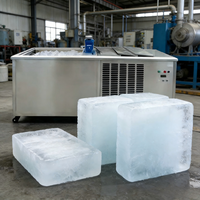 Machine à glaçons commerciale 10kg 20kg pour la conservation de la fraîcheur, idéale pour les entreprises et la vente en gros de blocs de glace
