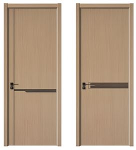 Customizable Modern Minimalist Interior Wooden <strong>Doors</strong> Solid Wood HDF PVC with Frame for Factory and House Rooms - Product Image 2