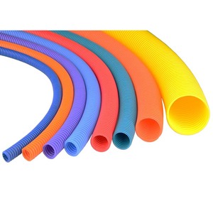 新しいデザイン卸売フレキシブルPVCパイプスパイラルチューブベローズ難燃性絶縁電気ホース波形付き - Product Image 4