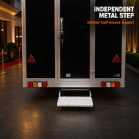 Food Truck Personnalisé avec Équipement de Cuisine Complet et Rangement – Restaurant Mobile sur Mesure pour Burgers, Pizza, Café et Snacks