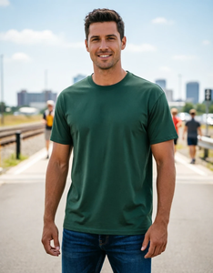 Camiseta personalizada de algodón 100% de 320 g/m² para hombre, estilo oversize con hombros caídos, lisa y casual para imprimir. - Product Image 6