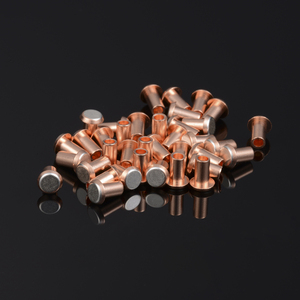 หน้าสัมผัสโลหะผสมเงิน-ทองแดง ขนาด 4.5 มม. <span class=keywords><strong>Ag</strong></span> 90 <span class=keywords><strong>Ni</strong></span> 10/Cu สำหรับสวิตช์และรีเลย์ พร้อมหมุดยึดแบบรูเจาะ - Product Image 3