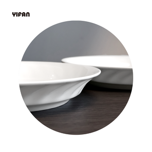 Assiette et bol à soupe profonds à motif rotatif spécial effet texturé pour usage domestique, hôtelier et en restauration - Product Image 6