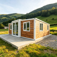 Casa Prefabricada Plegable de 20 pies/40 pies, Casa Pequeña Portátil de 2/3 Dormitorios, Casa Contenedor Modular Expandible de Lujo