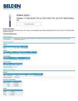 Câble PROFIBUS DP Belden 3079A neuf d'origine, 1 paire, 22AWG, cuivre nu massif, double blindage, 150 ohms, câble de bus industriel, violet