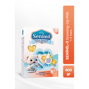 นมผงสำหรับเด็กโต เซนิมิล 3 พรีเมียม 400 กรัม ปราศจากน้ำมันปาล์ม เสริมด้วย DHA GOS FOS สำหรับเด็กวัย 1-3 ปี ระยะที่ 3 - Product Image 1