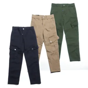 Pants Oem Factories Kinder Pantalon Children Trousers For Kids Pants Casual Essentials Customize Blank Boys Cargo Pants