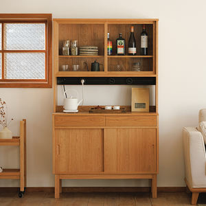 Modo Japanese Style Glass <b>Sideboard</b> Cabinet with Storage for <b>Kitchen</b> Wall-Mounted Chongqing Origin - Product Image 2