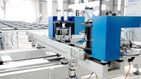 Ligne de production horizontale entièrement automatique haut de gamme pour le nettoyage des coins de portes et fenêtres en PVC/UPVC, 13,5 kW, 380 V
