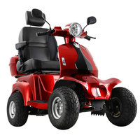 Scooter électrique tout-terrain 4 roues à faibles consommations, 60V 1000W, pneus tubeless de 7 pouces, avec chargement USB pour téléphone