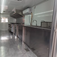 Camion de restauration entièrement équipé et personnalisé aux États-Unis, chariot de vente de hot-dogs, remorque alimentaire avec équipement de cuisine de restaurant complet