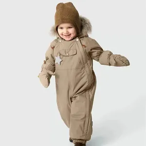 童装24冬季新款防水男女儿童滑雪服棉外套全身雪衣