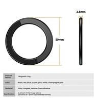 Support magnétique puissant pour téléphone, fixation murale, support anneau universel pour Apple, iPhone, Google, Pixel