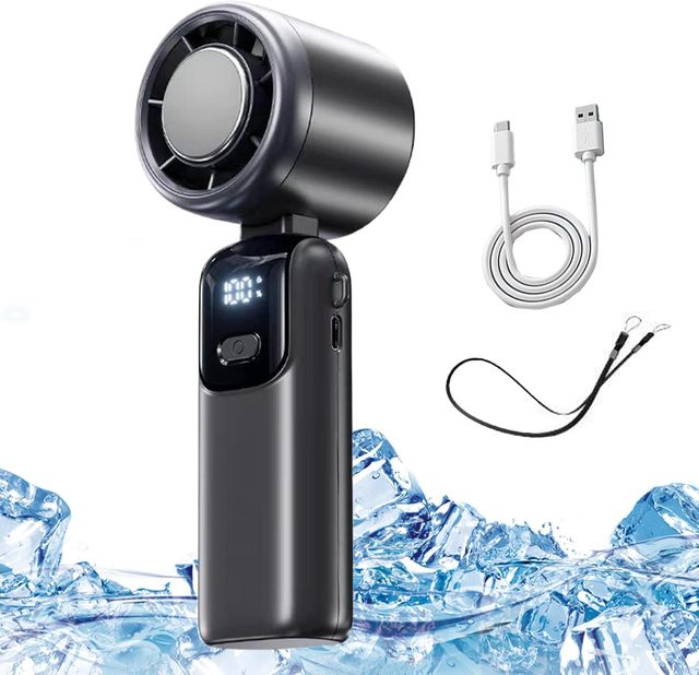 Cooler with Ice Cold Turbo Jet Fan Electric Mini Air Cooler Fan Portable Handheld Lightweight Fan Large Capacity