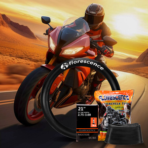 FLORESCENCE Butil Kauçuk Arazi Motosikletleri Mopedler Pit Bikes 3.00-18 TR4 Düz <span class=keywords><strong>Metal</strong></span> Valfli Motosiklet İç Lastiği - Product Image 1