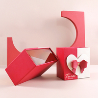 Boîte cadeau créative, recyclable et personnalisable en PU, avec toucher papier, finition laquée, double ouverture, pliable et à fermeture magnétique