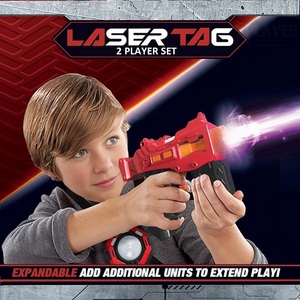 Set di 4 Pistole Laser Tag KSF con Gilet <span class=keywords><strong>per</strong></span> 4 Giocatori, Gioco Laser Tag Digitale <span class=keywords><strong>per</strong></span> <span class=keywords><strong>Bambini</strong></span> da Interno ed Esterno - Product Image 2