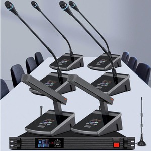 Sistema de Conferencia Inalámbrico Digital de Alta Calidad, Receptor de Escritorio, Procesador, Seguimiento de Video, Micrófono Inalámbrico para Salas de Reuniones - Product Image 5
