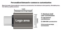 Logo personnalisé USB C mâle vers USB 3.0 femelle adaptateur transfert de données haute vitesse convertisseur de type C pour ordinateur portable USBC périphérique adaptateur OTG